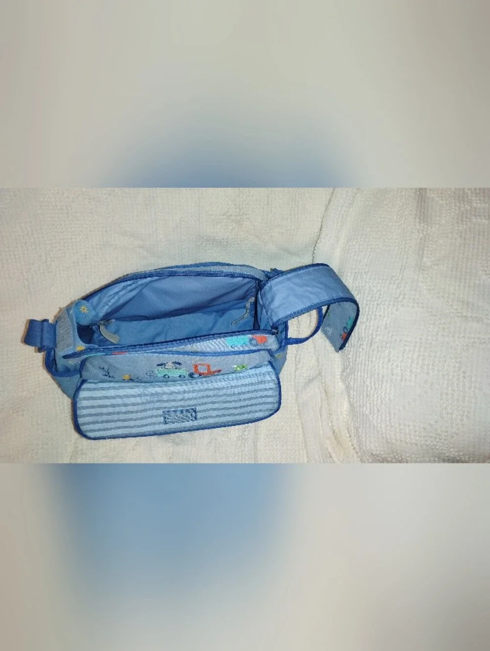 Vintage Y2K Carter's Starters RARE Blue Puppy Diaper Bag